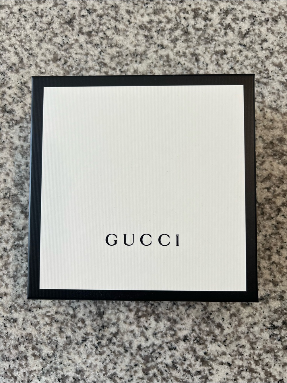 Gucci White And Black Empty Gift Box - Gem